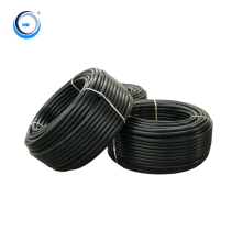 Black water supply polyethylence irrigation hdpe pipe with blue stripe